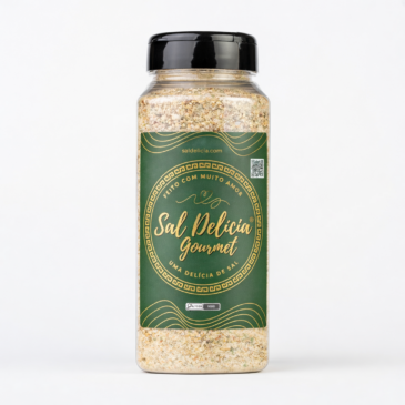 Sal Delícia Gourmet 350g – sal marinho artesanal com 30% menos sódio